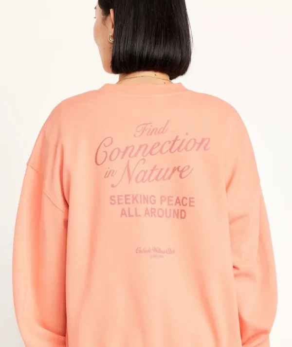 Old Navy SoComfy Oversized Sweatshirt Daybreak Drop Shoulder Pullover Size L - Image 2