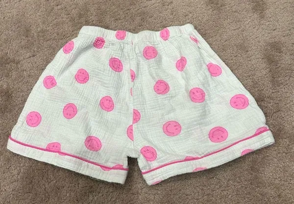 Sassy Shortcake Smiley Dreams Pink Preppy Cotton Pajama Set size medium - Image 7