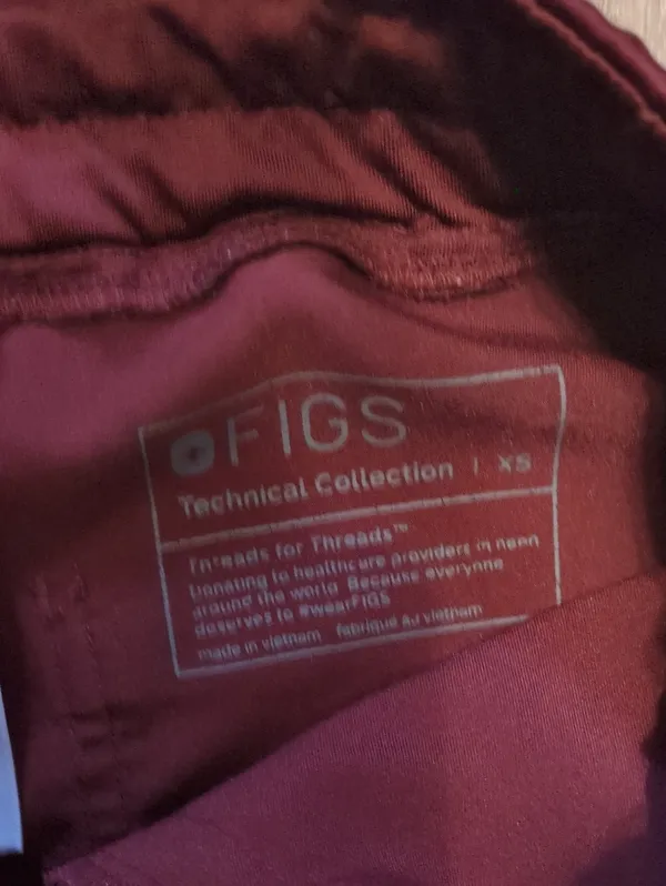 Figs Yola High-Rise Slim Scrub Pants Size XS - Image 3