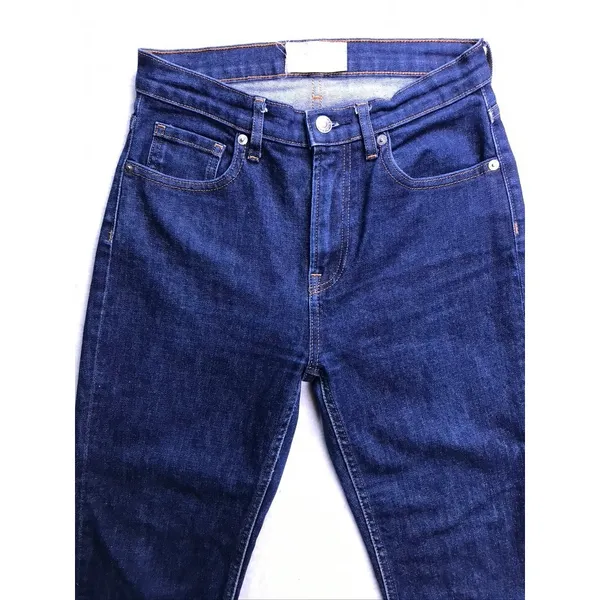 Everlane Skinny Jeans Womens 27 Blue High Rise Dark Wash Stretch Denim‎ - Image 4