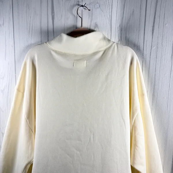 MAEVE NWOT | Anthropologie Oversized Mock Neck Sweatshirt Cream, XL - Image 6