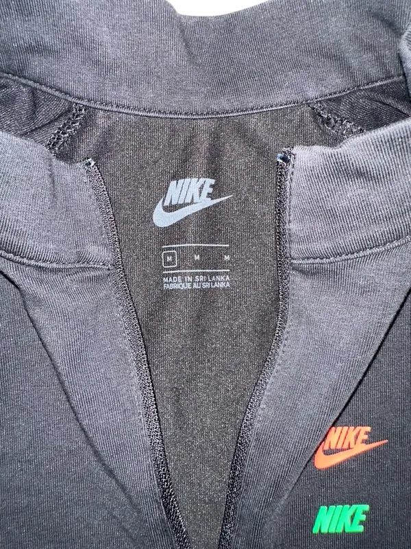 Nike Swoosh Black Logo High Neck Short Sleeve Mini Dress MEDIUM - Image 5