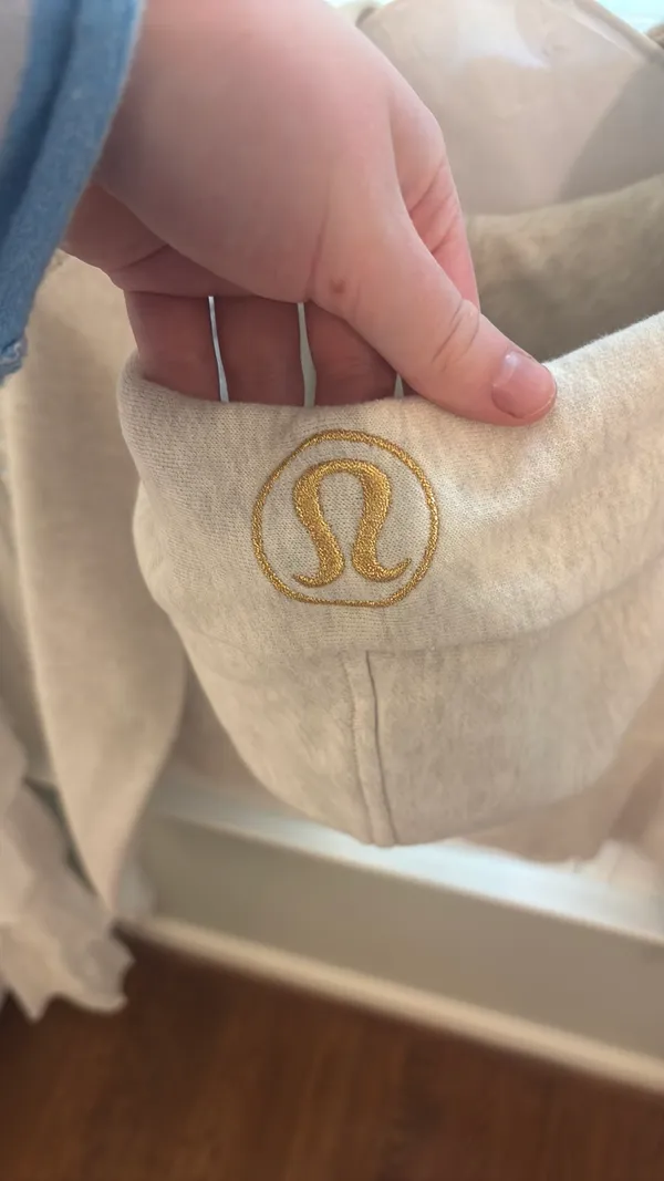 Gray Lululemon scuba with gold - Image 4