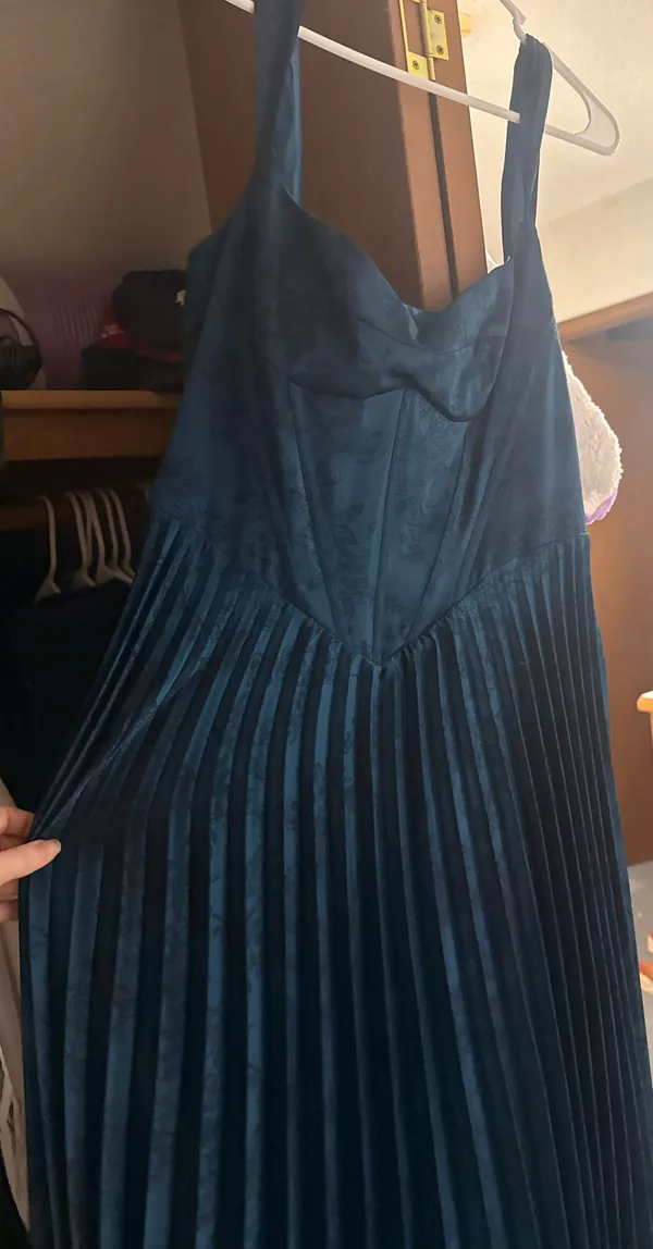 Azazie Isonelle blue ballgown - Image 6