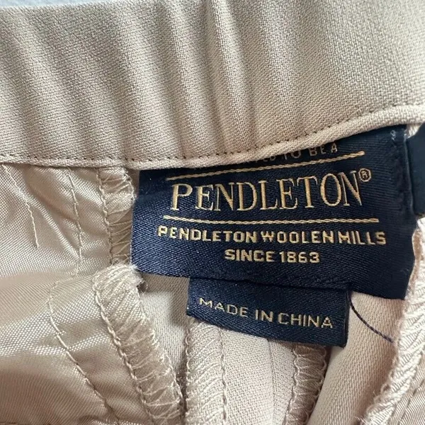 Pendleton Womens Trouser‎ Pants Size 10 Tan Classic Fit Career Office High Waist - Image 5