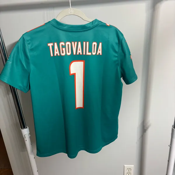 Women’s Miami Dolphins Tua Tagovailoa Nike Aqua Game Jersey - Image 7