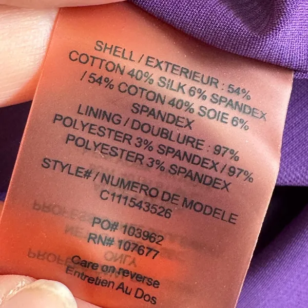 Alice & Olivia Purple Silk Deep V Mini Dress Womens XS Classic Luxury Y2K - Image 6