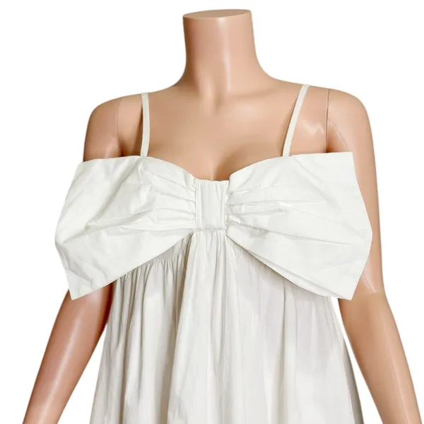 LOVERS + FRIENDS Somerset Bow Mini Dress, White, Small - Image 7