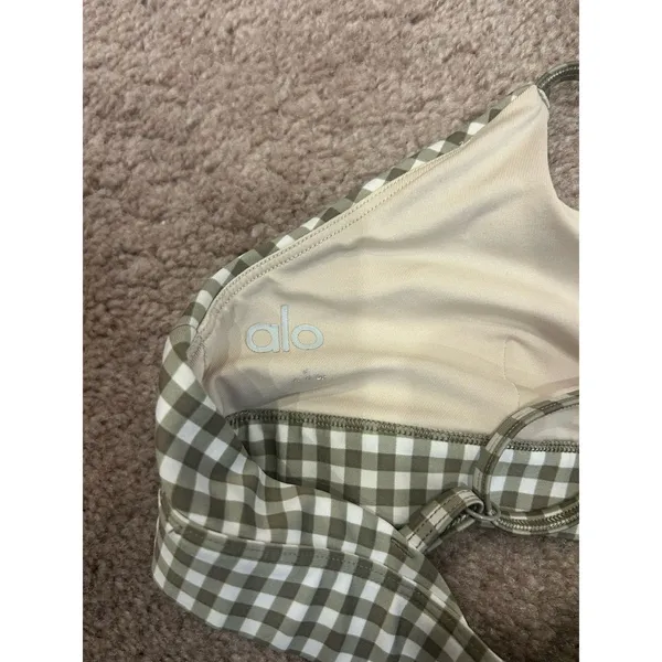 Alo Yoga Airlift Gingham Splendor Bra XS - Image 6