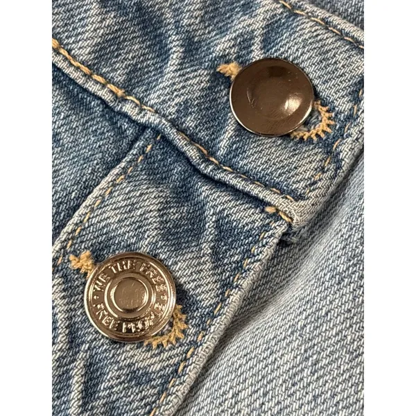 Free People x We The Free Wynne Denim Skirt in Light Indigo 26 New Womens Jean - Image 7