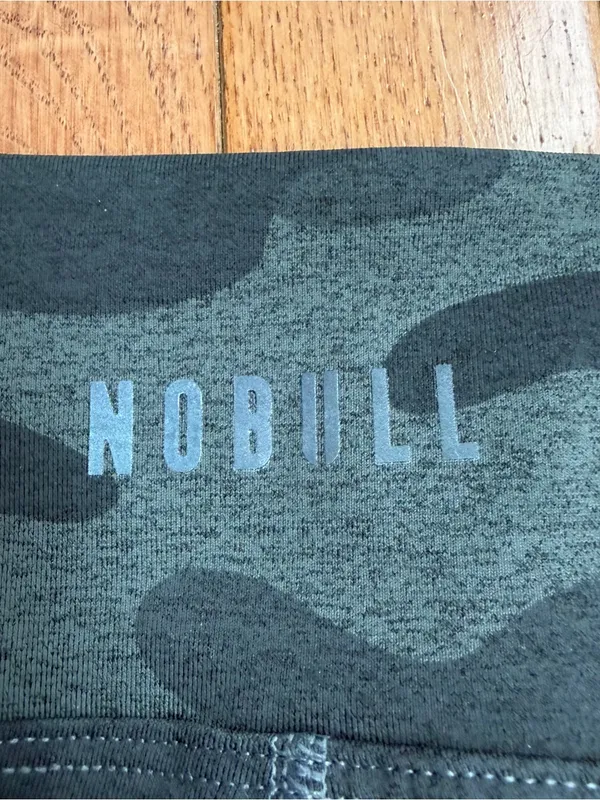 NOBULL Camo Compression Shorts Grey Green Camouflage Spandex Gym CrossFit Small - Image 3