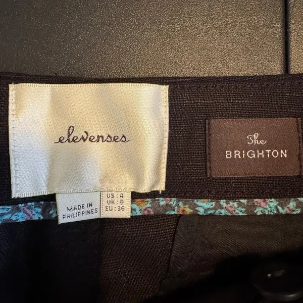 NWT Anthropologie Elevenses Black "Brighton" Flare Trousers, MSRP $118, Size 4 - Image 6