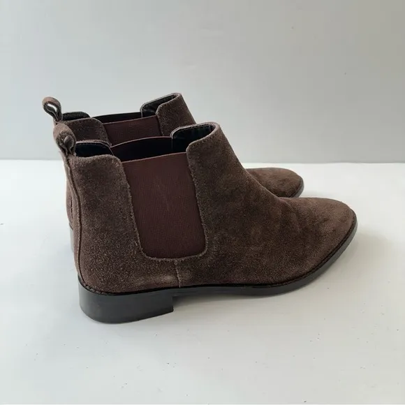 DNA Footwear Ankle Chelsea Boots‎ Booties Womens Size 37 Elastic Suede Brown - Image 3