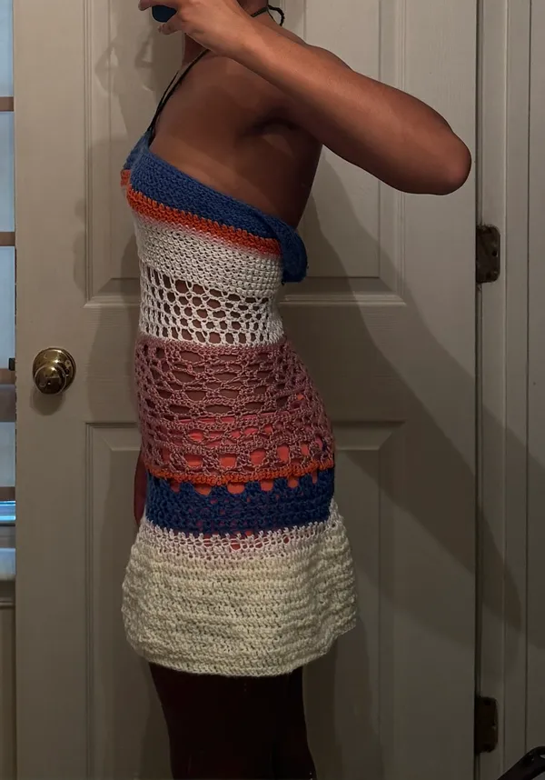 Multicolor Crochet Dress/coverup - Image 4