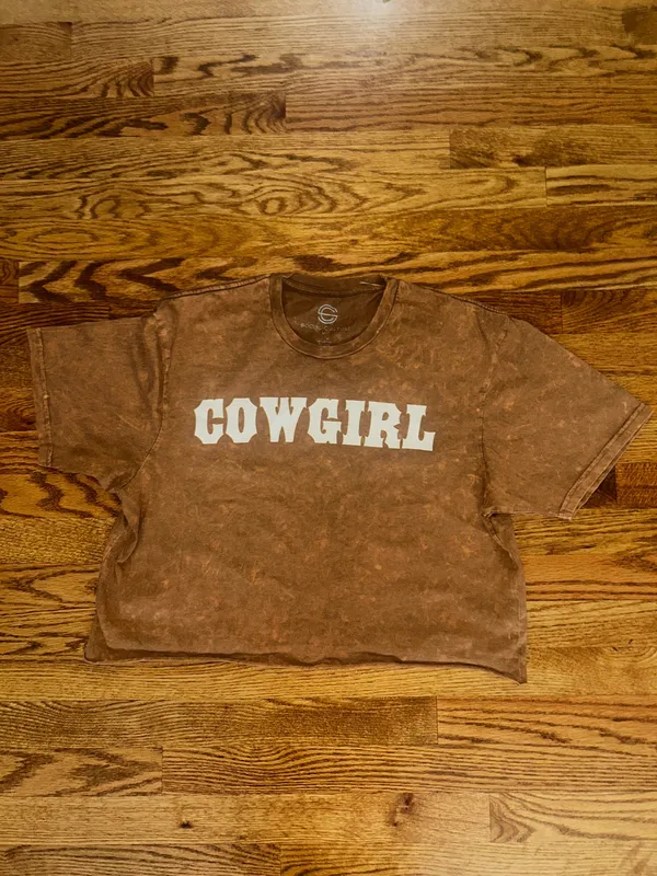 Boutique Cowgirl cropped tee - Image 2