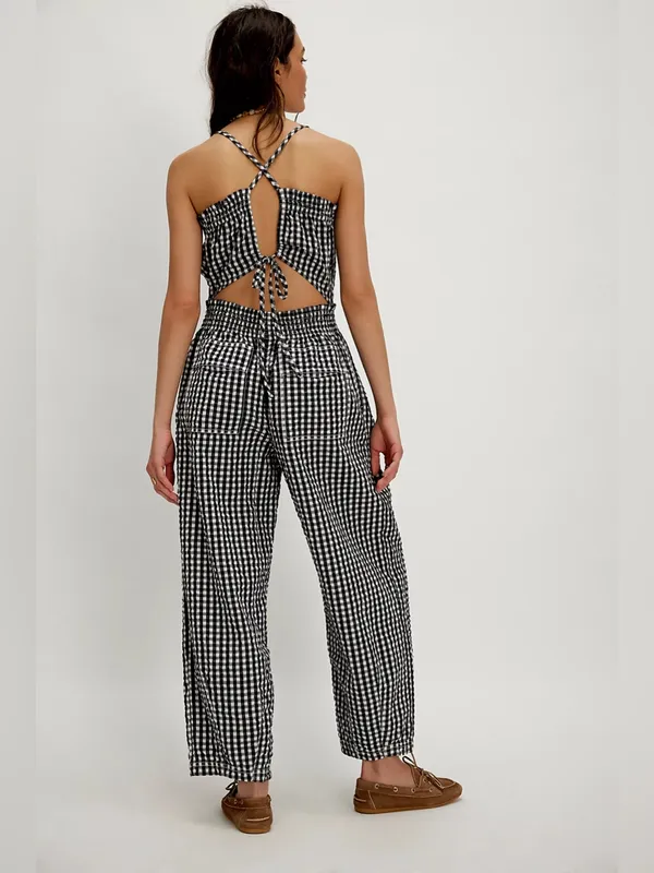 Free People Retro Heatwave Gingham One Piece S - Image 6