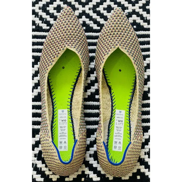 Rothy’s The Point Multi Metallic Flats - Image 4
