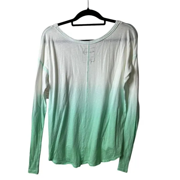 Free people we the free mint ombré long sleeve t-shirt women’s‎ size small NWT - Image 2
