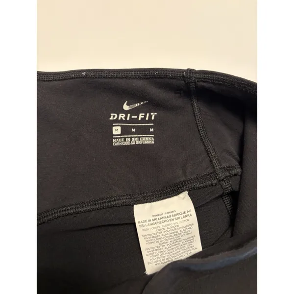 Nike Women Dri-FIT Yoga Pants | Wide Leg Black Athletic Lounge | Medium - Image 8