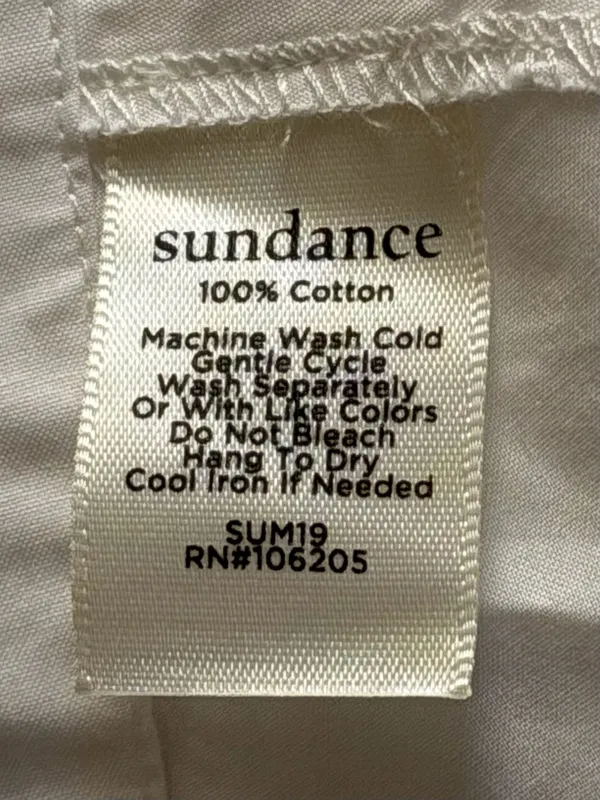 Sundance Avant Garde White Wrap Blouse Size L - Image 7