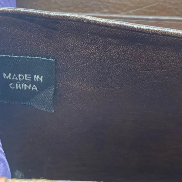 Coach tan and brown leather zip around wallet - Image 13