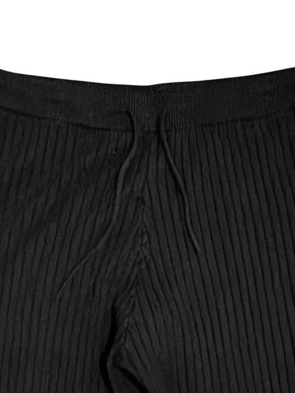 PINK Victoria's Secret Ribbed Wide-Leg Knit Sweater Pants Size Medium - Image 2