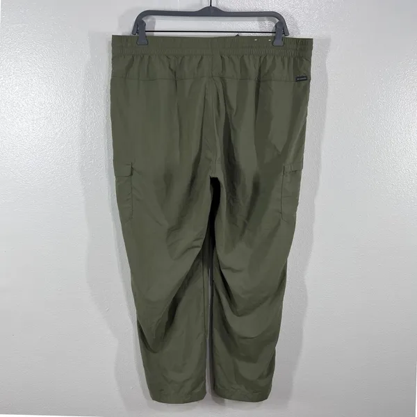 Columbia‎ Women's XL Olive Green Hiking Cargo Pants Lightweight Drawstring Waist - Image 4