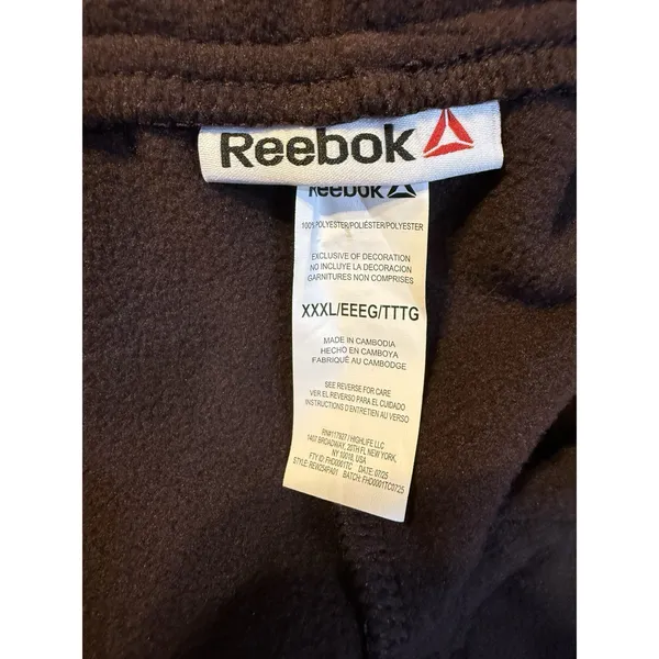 Reebok NWT Wide-Leg Fleece Pants, Chocolate Plum, Women's Plus XXXL - Image 9