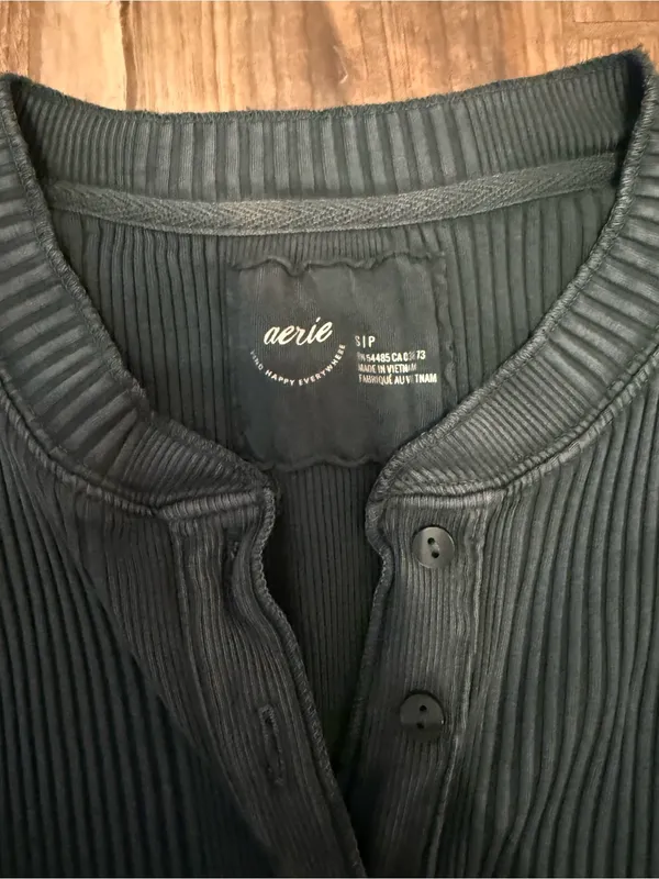 Aerie Road Trip Long Sleeve Henley T Shirt - Image 3