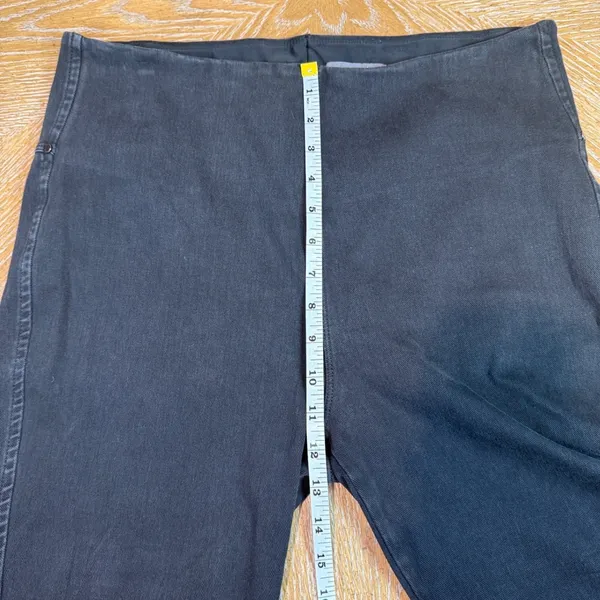 Lysse Faded Black High Waist Stretch Denim Bootcut Jeans Pull On Size XL - Image 8