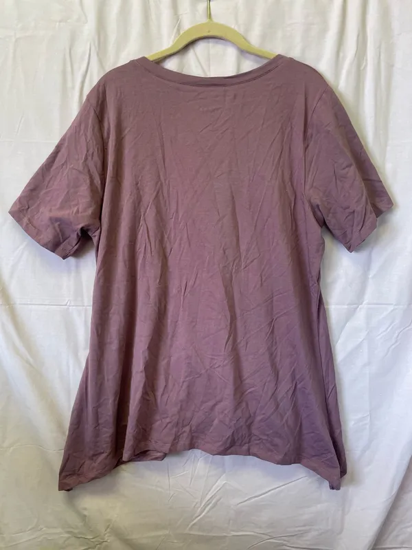 Denim & Co. Short Sleeve Scoop Neck Trapeze Top A214615 Size XL - Image 8
