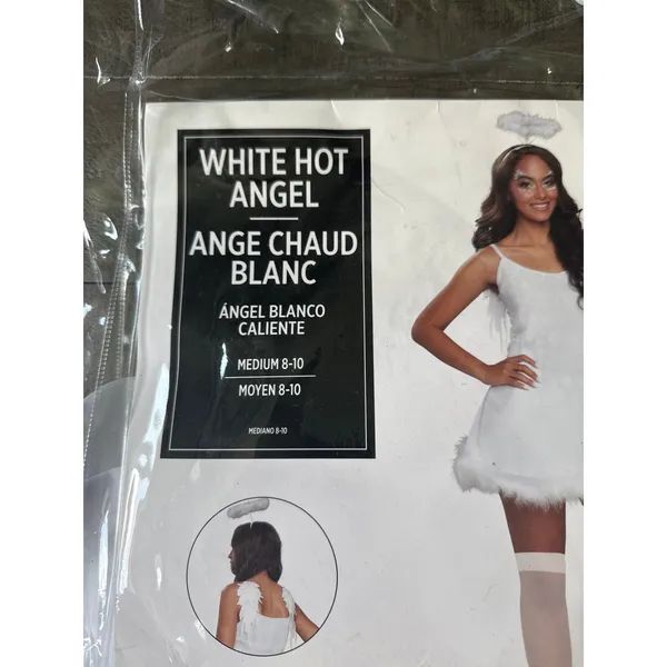 Modern Hero‎ Women's White Hot Angel Costume Dress Only Size Medium - Image 3