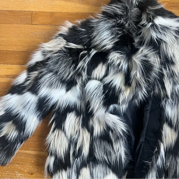 NWT H&M furry/leather jacket - Image 5