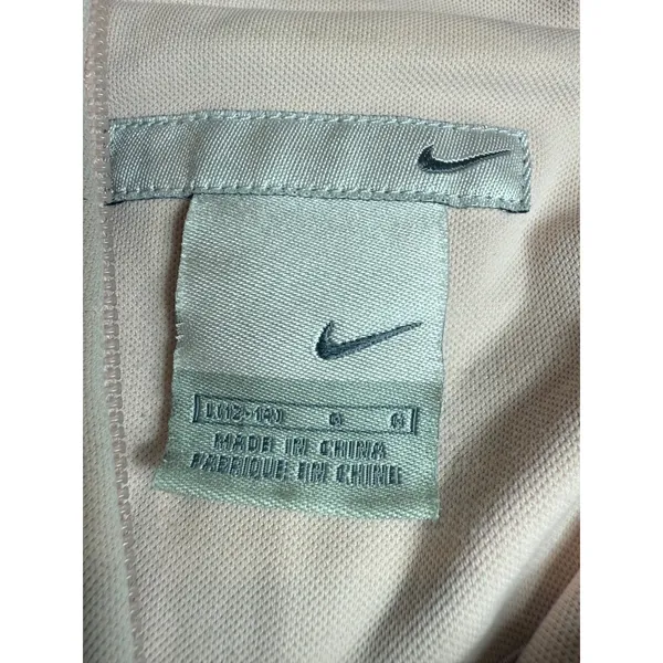Nike Women's Full Zip Crop‎ Jacket Blush Pink Mock Neck Pullover Size Medium - Image 2