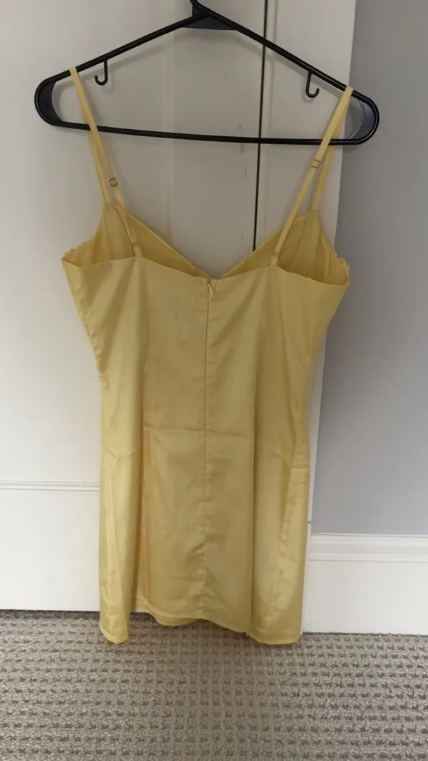 Beginning Boutique Honey Mini Dress Yellow - Image 4