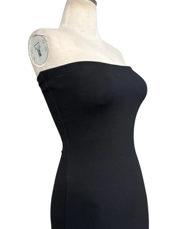 LESET Rio Bandeau Dress in Black Medium New Womens Column Maxi Gown - Image 5