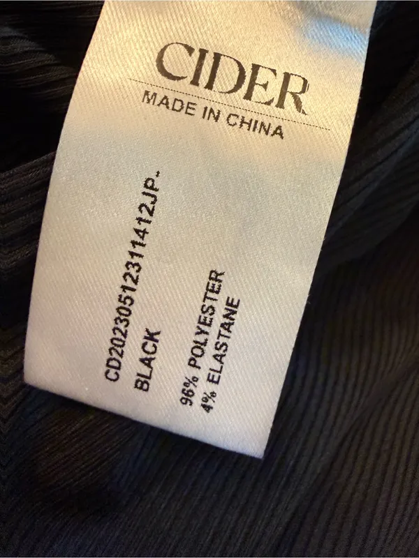 Cider Black Solid Sleeveless Wide Leg Jumpsuit Size XL NWT - Image 7