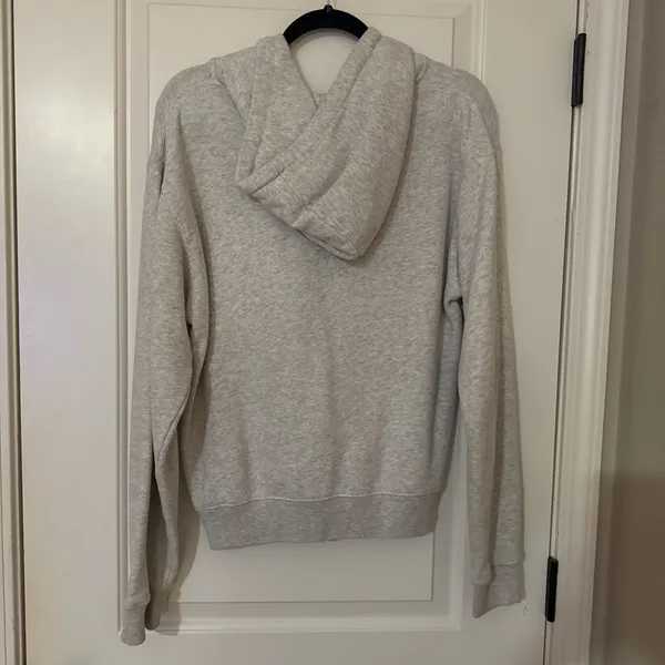Brandy Melville Light Gray Zip-Up Jacket - Image 3