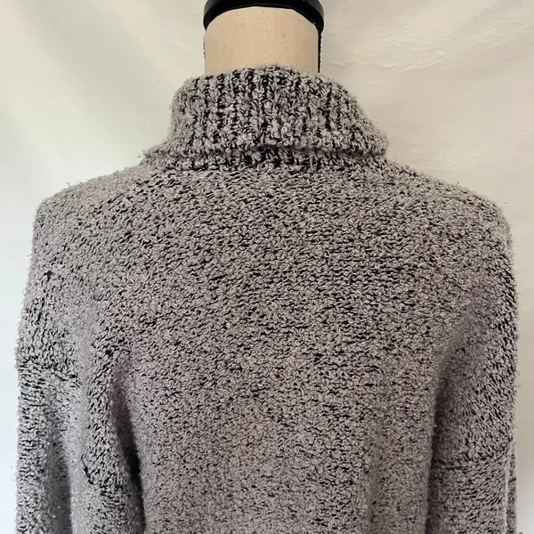 Vtg Y2K Side Effects Marled Cardigan Womens Sweater Sz M Chunky Knit Grandpa - Image 8