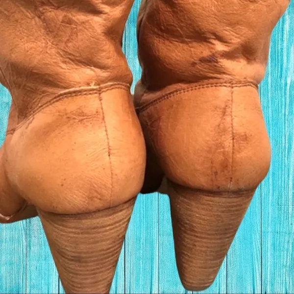 Sam Edelman camel colored cowgirl boots! Cute feather design! - Image 4