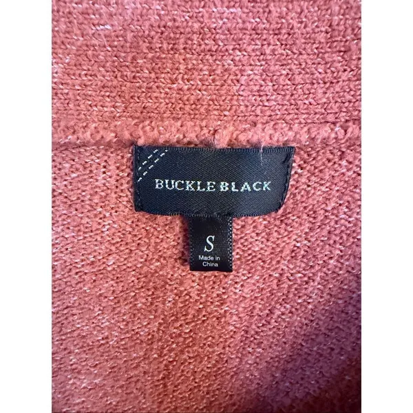 Buckle Black Women’s One Shoulder Long Sleeve Sweater READ Size Small (6938) - Image 3