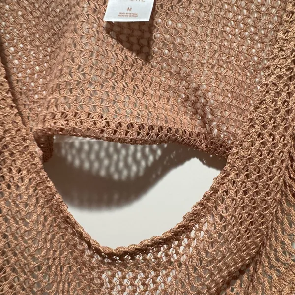 Shade & Shore Chic Tan Knit Jumpsuit - Image 2