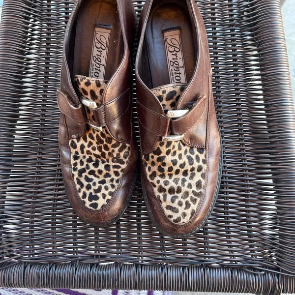 Brighton Leopard Haircalf Leather Loafers - Image 2