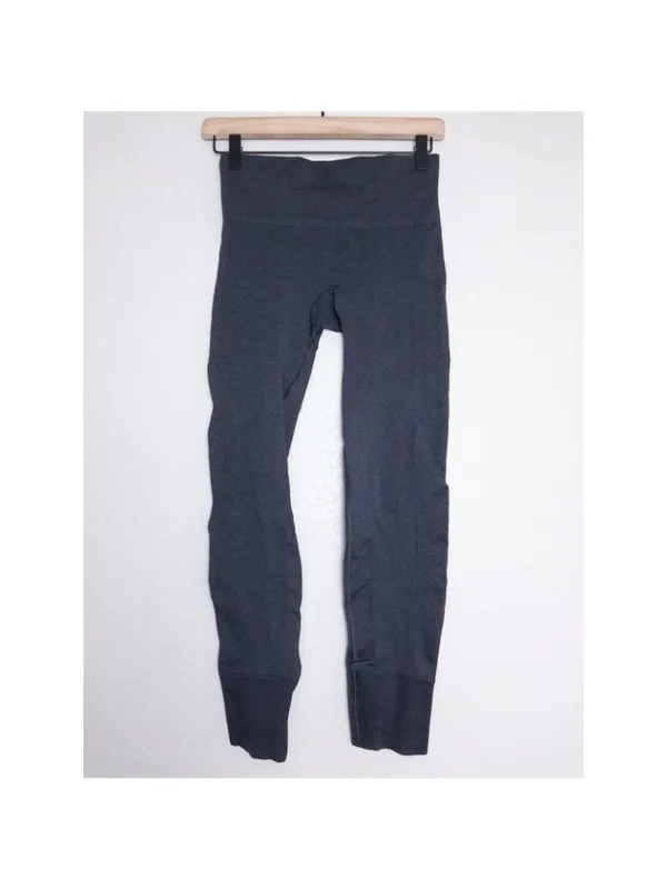 Lululemon Ebb to Street Legging 4 Heathered Black Seamless Mid Rise - Image 3