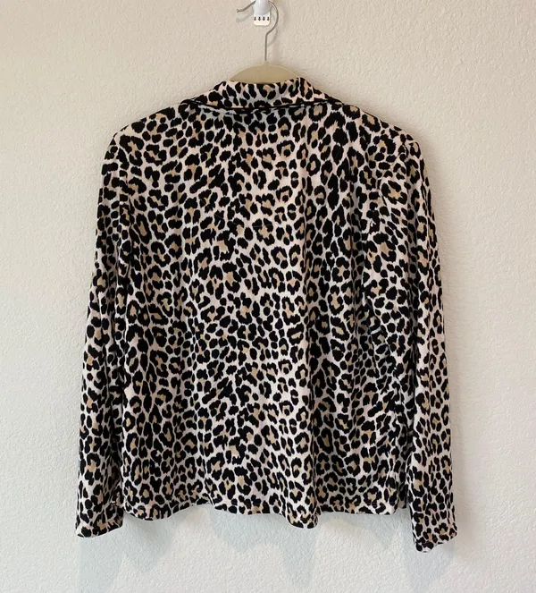 Kate Spade Animal Print Pajama Top Size Large - Image 5