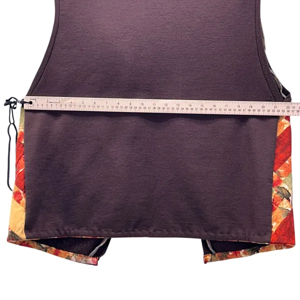 Fruit of the Loom Handmade Patchwork‎ Vest Orange Large - Image 9