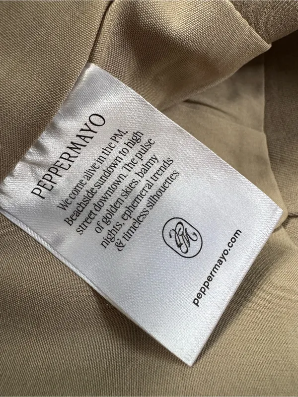NWT Peppermayo Mirna Micro Skort Low Rise Skort in Taupe Marle Size 6 - Image 11
