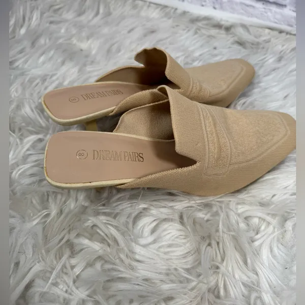 Women’s Knitted‎ Low Heel Muless dream paris Size 8 shoes - Image 3
