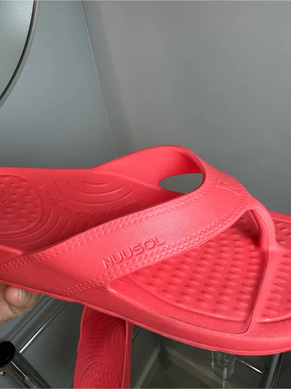 NUUSOL CASCADE Flip Flop made in the U.S.A Coral Sunrise Womens M7 W8 - Image 11