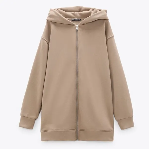 Zara ✨Oversized Zipped Sweatshirt Hoodie✨ - Image 3